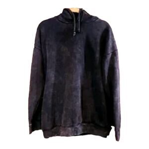 Missguided Tall Gray Longline Hooded Sweatshirt Drop Shoulder Cozy Women's US 6